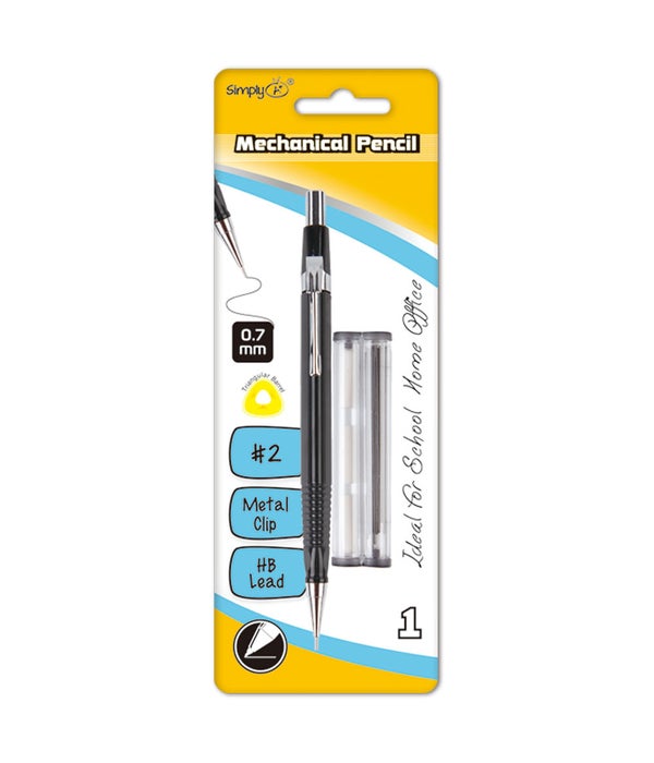 mechanical pencil 24/144s 0.7mm w/lead refill+eraser