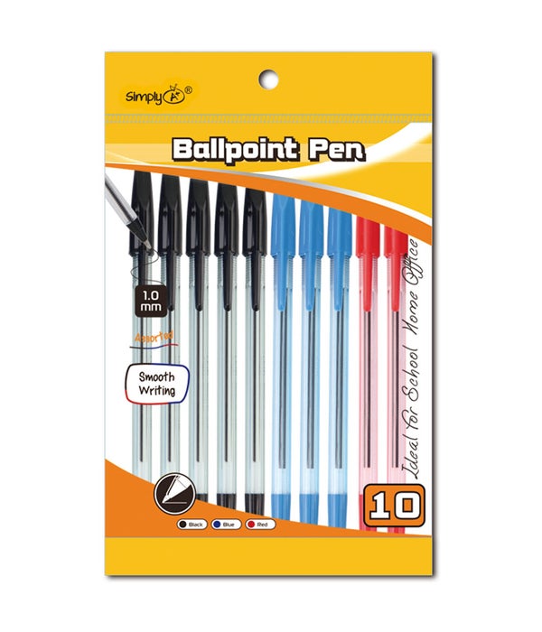 ballpoint pen astd 24/144s 10ct/1.0mm