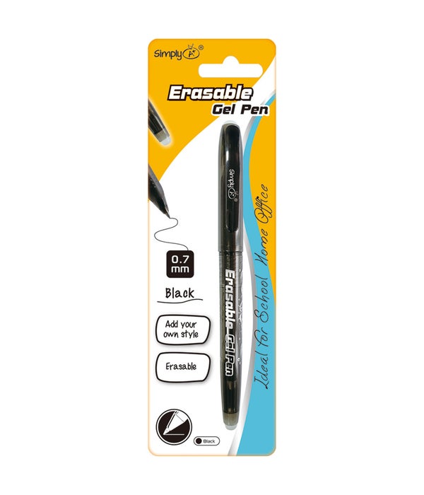 erasable gel pen blk 24/144s 1ct/0.7mm