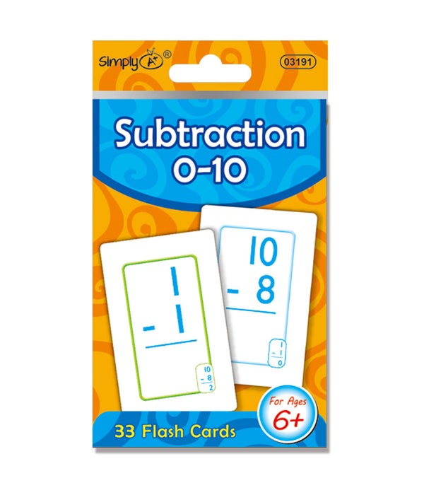 flash cards subtraction 24/96s