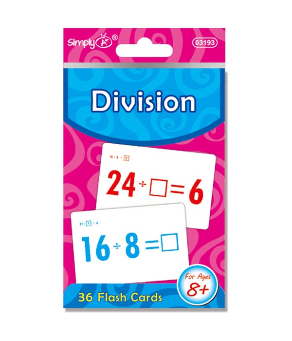 flash card division 24/96s