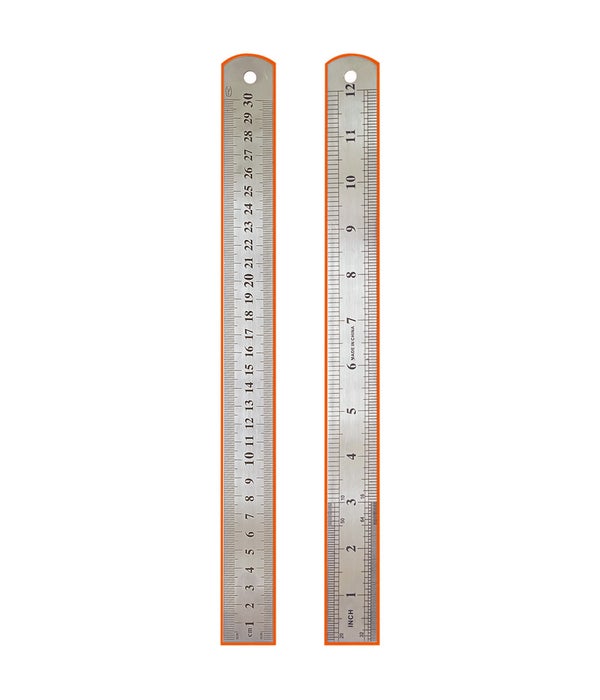 stainless steel ruler 24/288s 12"(30cm)/1ct