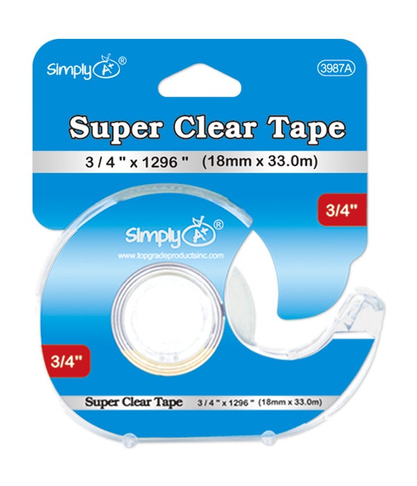 super clear tape 24/96s 3/4x1296"