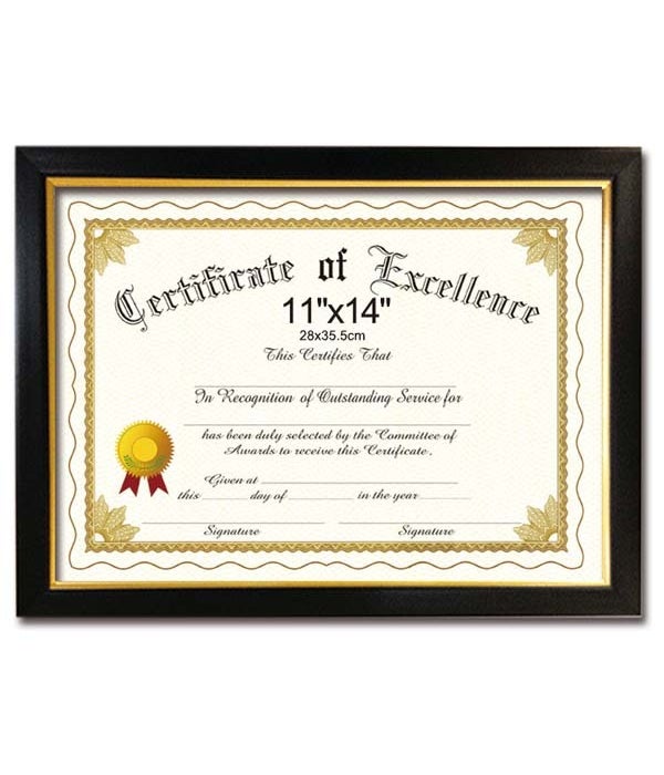 certificate frame 11x14"/24s