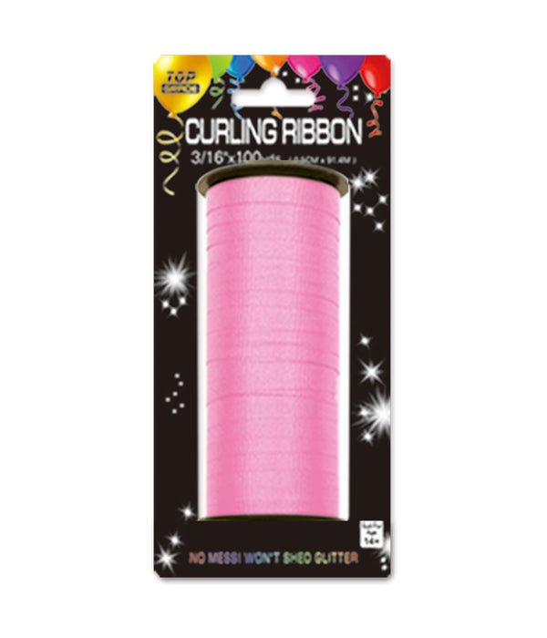 100yd ribbon L-pink 12/432s 3/16"