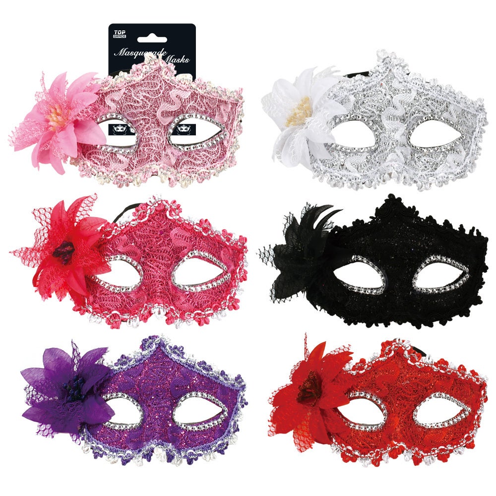 Masqueradeドロリス　SEC + Silver Series Women's Laser Cut Metal Venetian Masquerade