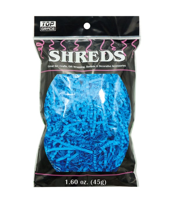 crinkle paper shred 12/120s light blue 1.6oz/3mm
