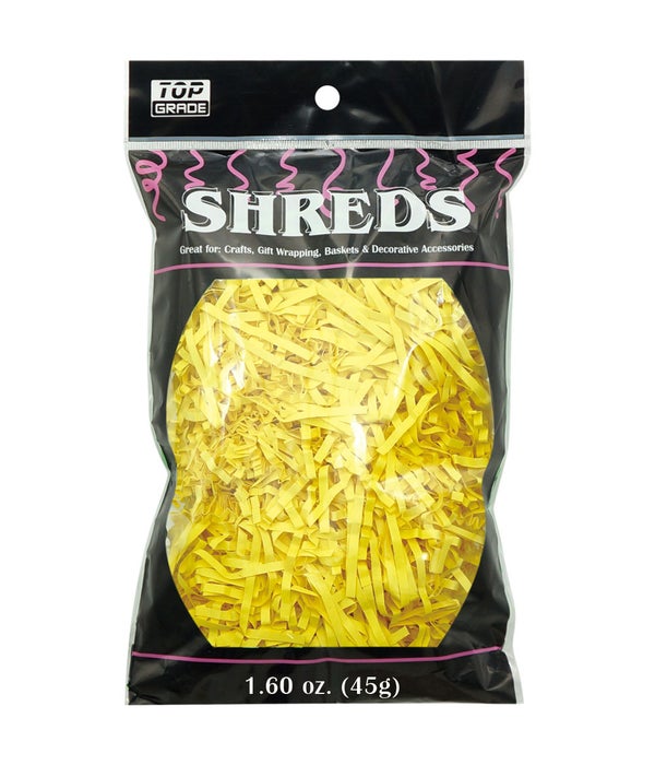 crinkle paper shred 12/240s yellow 1.6oz/3mm