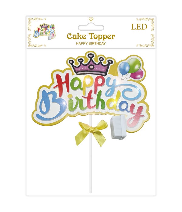 cake topper,happy birthday,16*23cm,24/240s