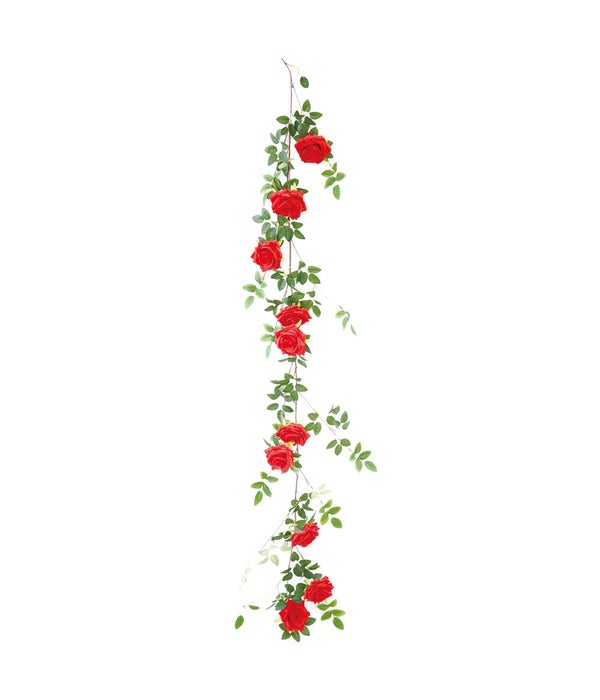 68" 10-roses vine red 24/120s