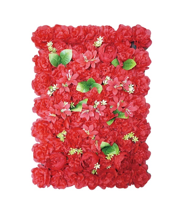 flower wall deco. 6/24s 16x23.6" red