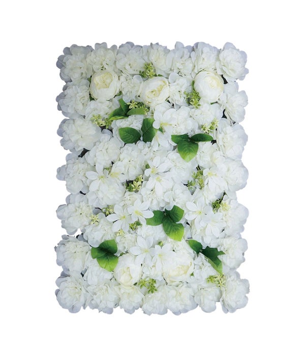 flower wall deco. 6/24s 16x23.6" white