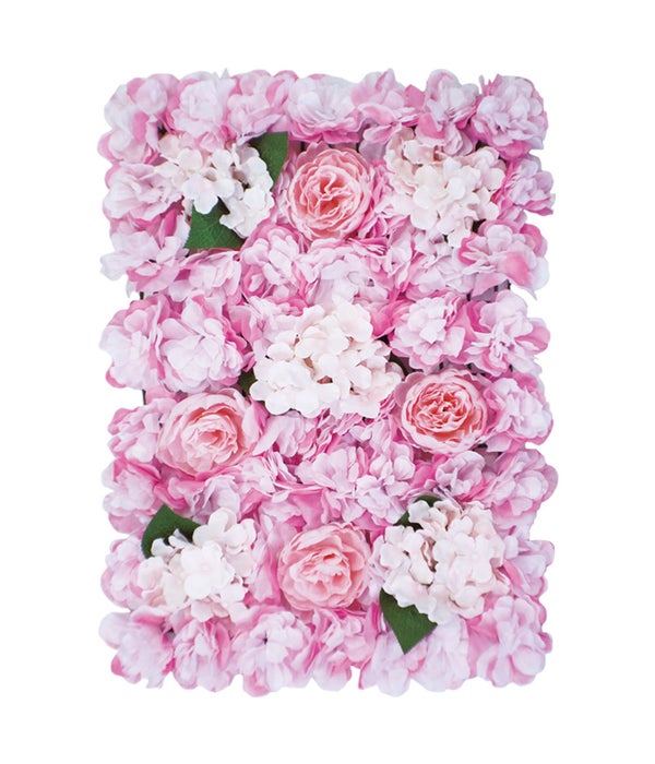 flower wall backdrop 6/24s hydrangea 24x16" pink