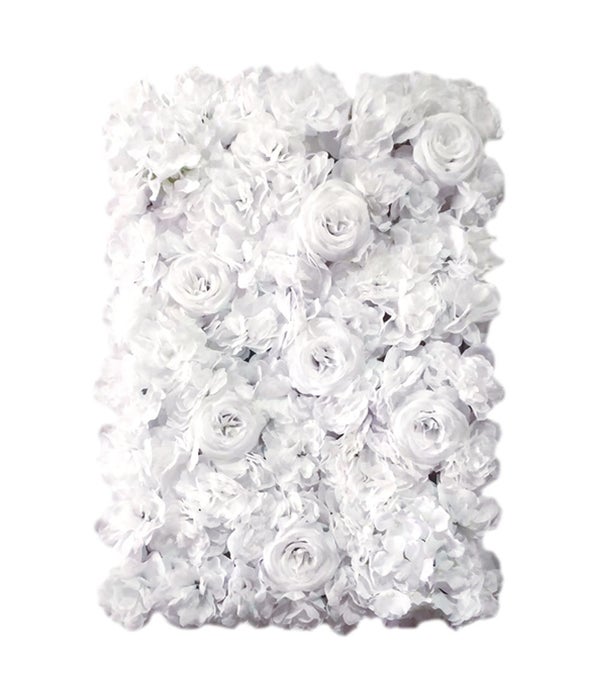 flower wall backdrop 6/24s hydrangea 24x16" white