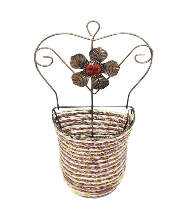 flower hanging basket 24/144s 5.5x9"h
