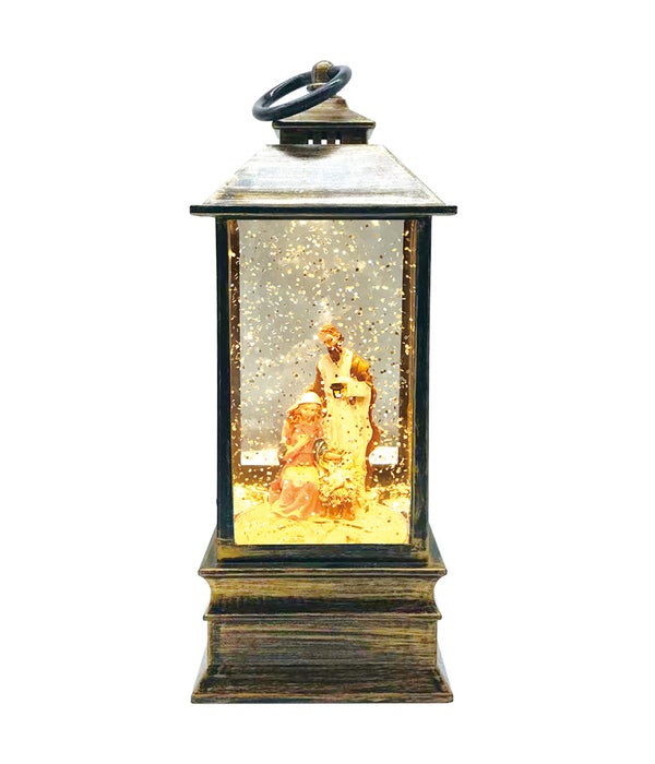 religious LED oil lantern 6/24 8.5X3.3"