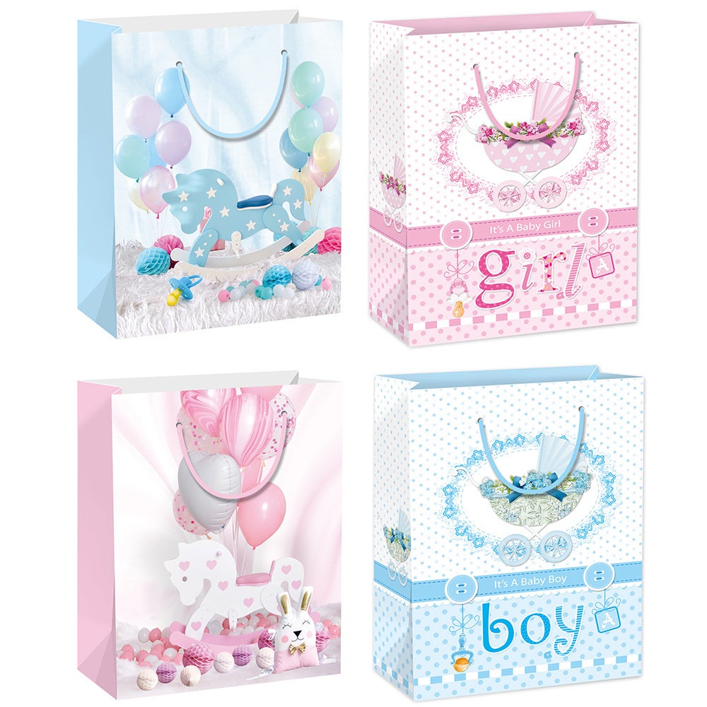 3D Baby Boy & Girl Gift Bag's 