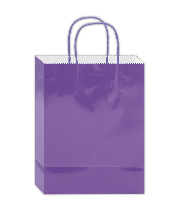 glossy gift bag 8.8x5.5x3.5"/S lavendar 72s