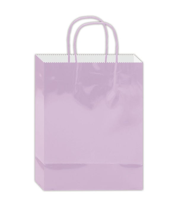 gift bag 13x10.5x5.5"/L 24/96s lilac glossy