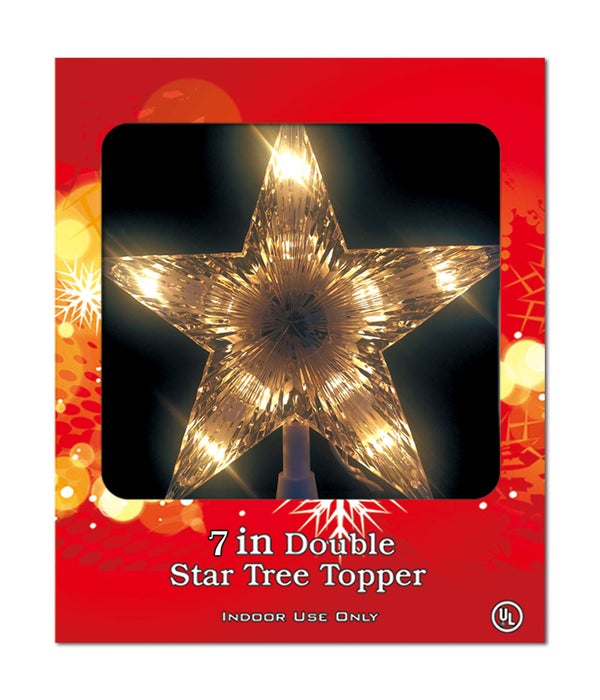 7"/10L star tree topper UL 24s