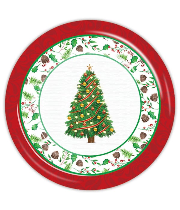7"/8ct xmas pp plate 24/144s