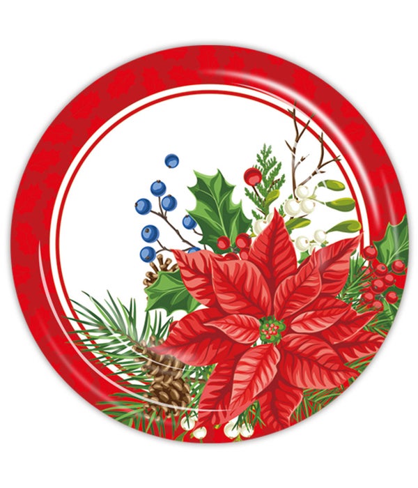9"/8ct xmas pp plate 24/144s
