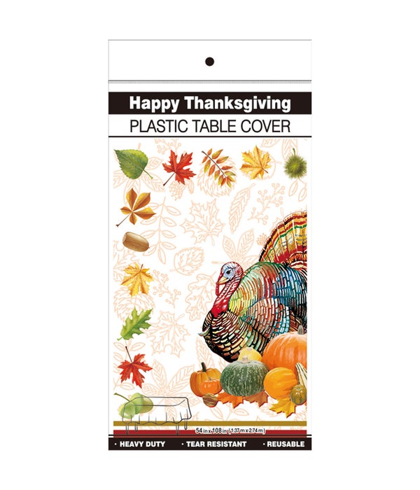 thanksgiving table cover 72s 54x108" 2-dsgn
