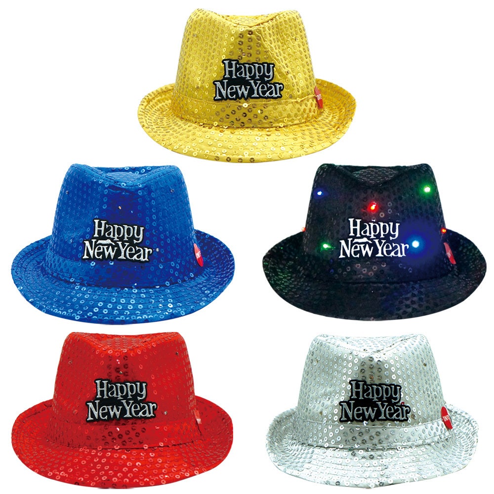 led new years eve hats