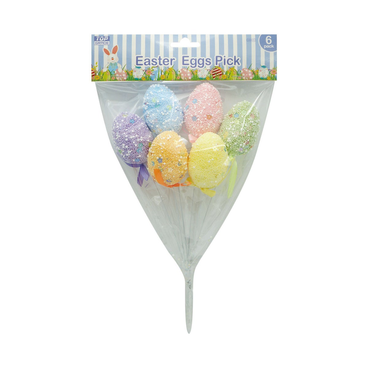 6ct foam eggs pick 48s easter day 2024 Top Grade Products Inc.