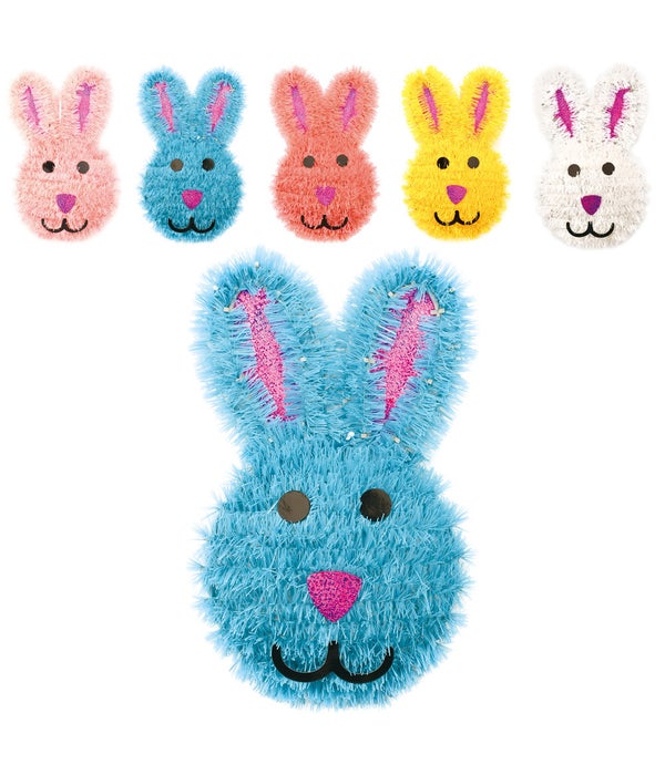 18" easter tinsel/bunny 48s