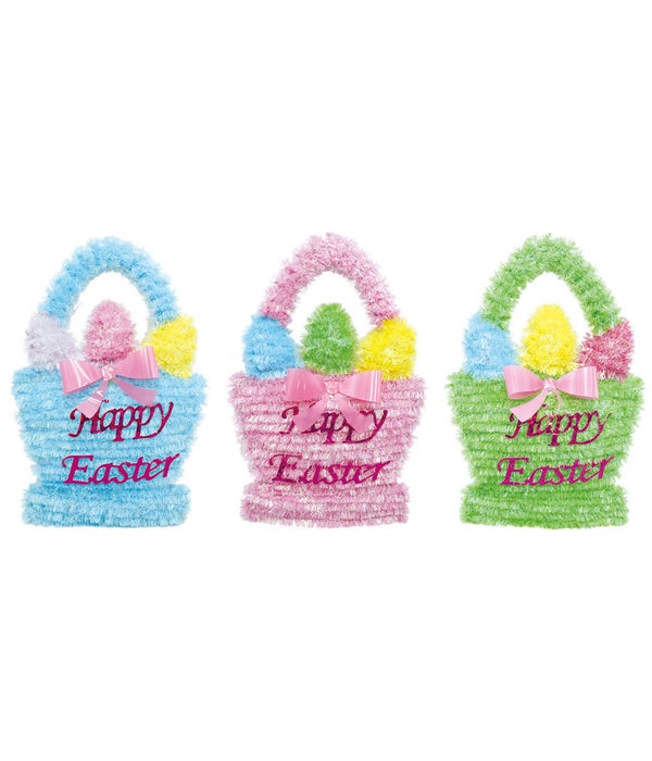 easter tinsel deco 13X8"/48s