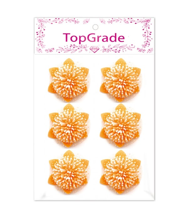 foam flower orange 12/288s 3"/6ct