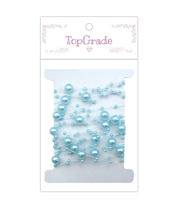 pearl garland blue 10ft 12/600
