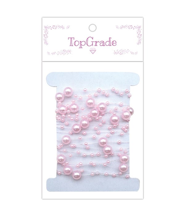 pearl garland pink 10ft 12/600