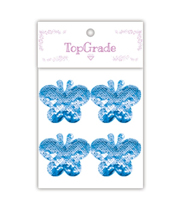 sequin butterfly blue 12/300s