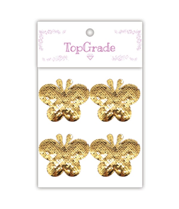 sequin butterfly gold 12/300s