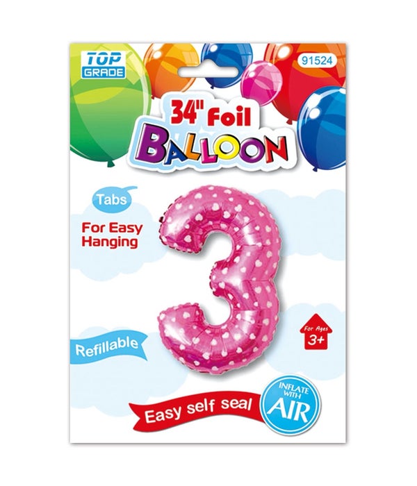 26"pink foil balloon #3