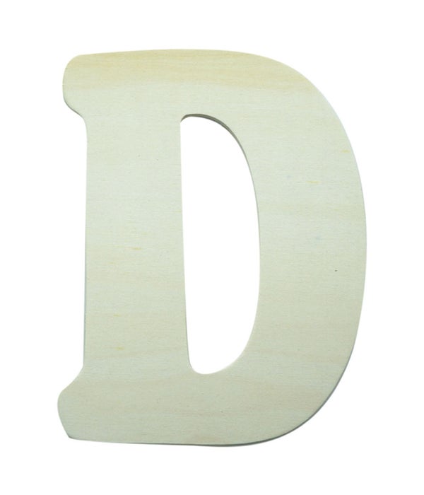 7" wooden Letter D 12/600s