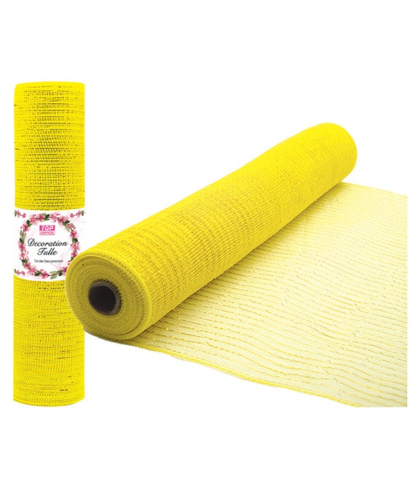 tulle fabric roll yellow 12/72 6"x5yd