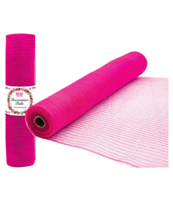 tulle fabric roll hot pink 8/48s 10.5"x10yds