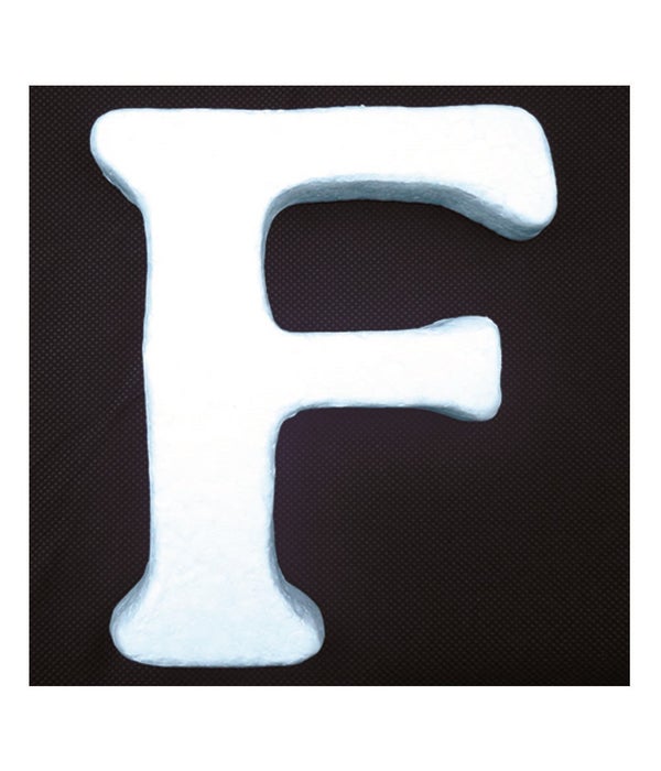 6" foam letter F 6/120's