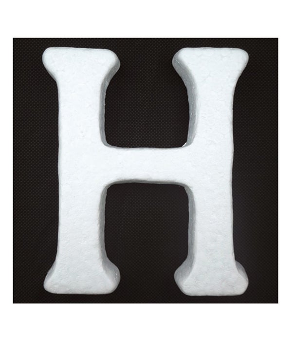 6" foam letter H 6/120's