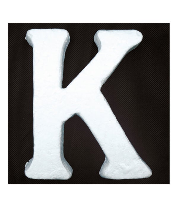 6" foam letter K 6/120's