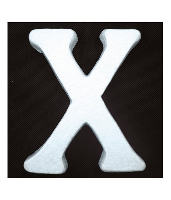 6" foam letter X 6/120's