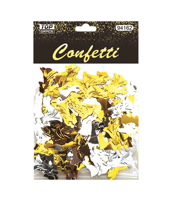 confetti wed gold+sil 12/288s