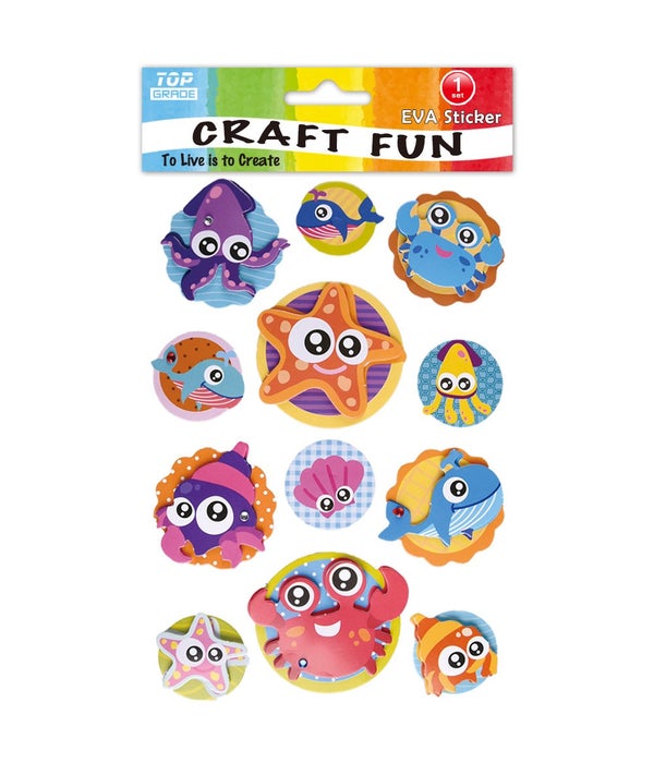 sea creature stickers 12/144s