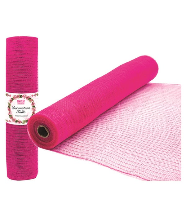 tulle roll hot pink 8/48s