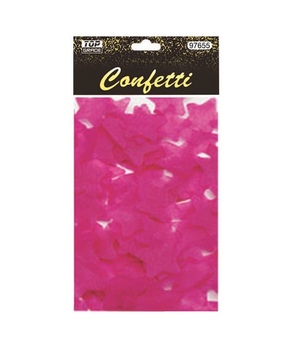 15g star confetti H.pink12/432