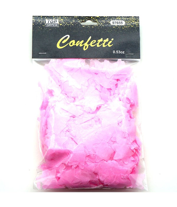 15g star confetti L.pink12/432
