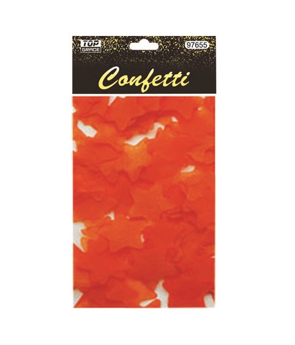 15g star confetti orange12/432